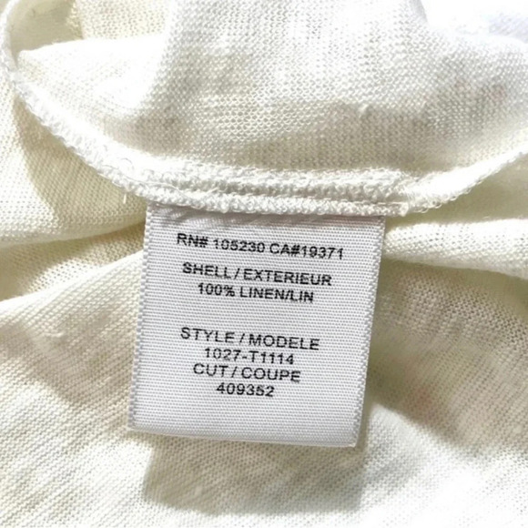 NWT Joie Nasa Linen Printed Top - Picture 4 of 5